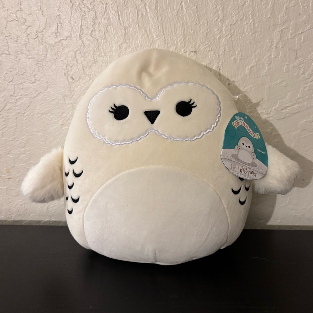 BRAND NEW EXCLUSIVE SQUISHMALLOW HEDWIG HARRY POTTER PLUSH STUFFED ANIMAL OWL